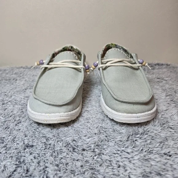Hey Dude Wendy Fringe Sage Loafers Women's Shoes Size 9 - Picture 3 of 9